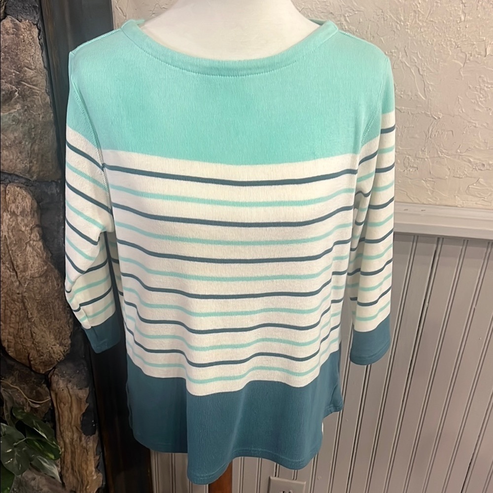 L.L. Bean Aqua Knit Top